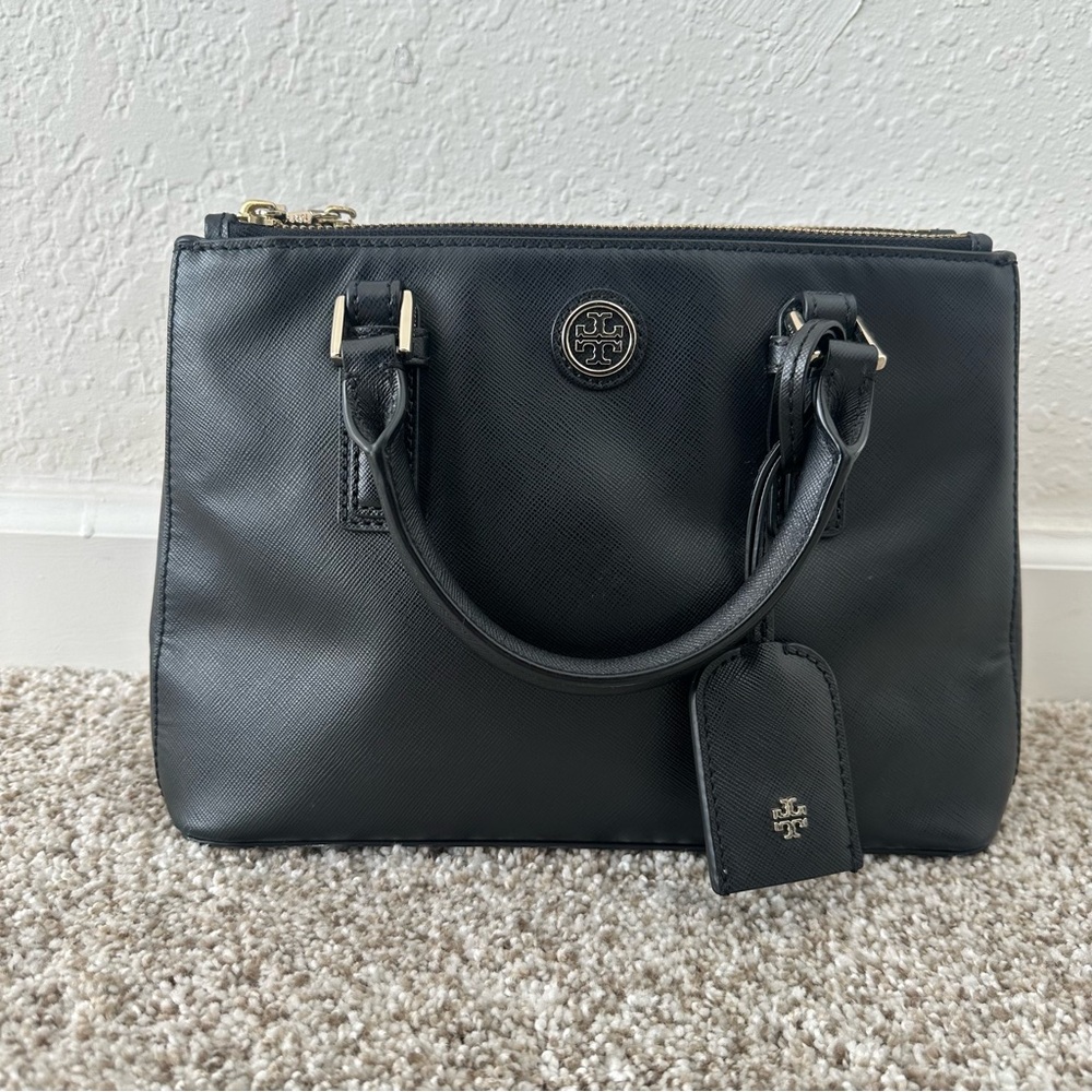 Tory Burch Saffiano Leather Top Handle Bag